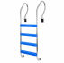 Escalera 4 peldaños de plastico y acero inoxidable Vulcano